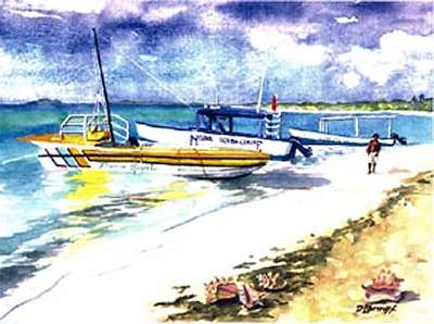 the beach at Negril